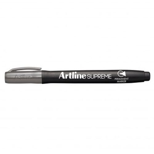 Artline Supreme Permanent Marker 1mm Bullet tip, Grey