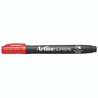 Artline Supreme Permanent Marker 1mm Bullet tip, Red
