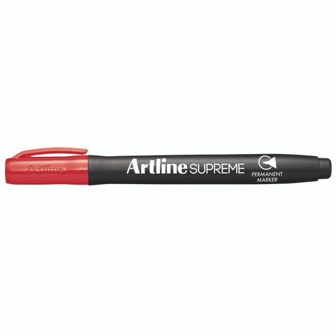 Artline Supreme Permanent Marker 1mm Bullet tip, Red