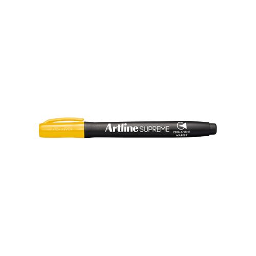 Artline Supreme Permanent Marker 1mm Bullet tip, Yellow
