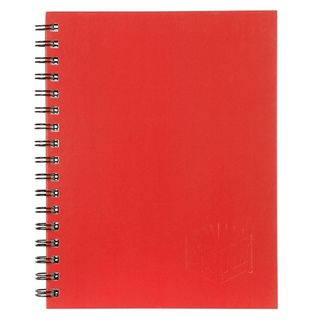 SPIRAX 512 A4 HARDCOVER BOOK 200 PAGES, RED