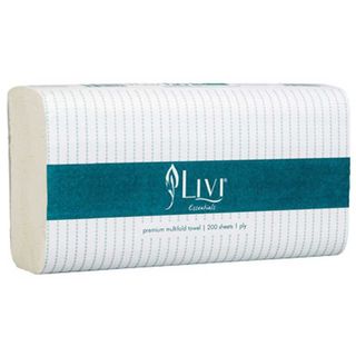 LIVI S/FOLD 1PLY P/TOWEL PK20