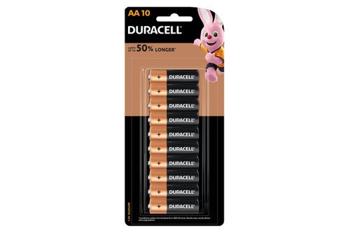 Duracell Alkaline AA batteries, Pkt 10