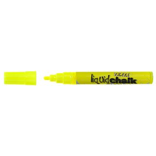 Texta Liquid Chalk Dry Wipe Marker, 4mm Bullet tip, Yellow