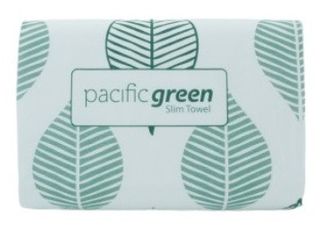 Pacific Hygiene Green Slim Towel 22.5cm x 23cm