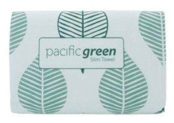 Pacific Hygiene Green Slim Towel 22.5cm x 23cm