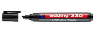 EDDING 330 PERMANENT MARKER CHISEL TIP(BLACK)