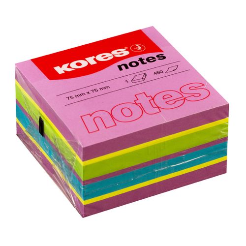 Kores Cubo Sticky Notes 75x75 450 sheets - Spring