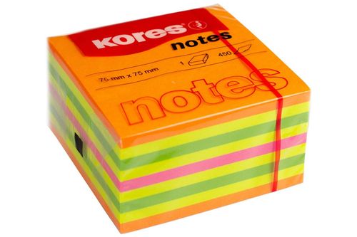 Kores Cubo Sticky Notes 75x75 450 sheets - Summer