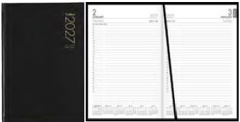 2027 Collins A51A Appointment Diary, Day To Page, Black