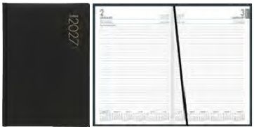 2027 A51E Executive Diary, Day To Page, Black