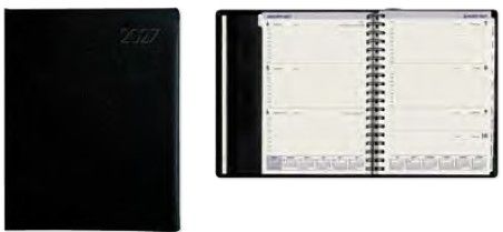 104219 - 2027 Collins Portfolio Diary, Week To View, Wiro, Black