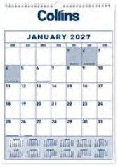 2027 Collins 1 Month To View Wall Calendar, 295x422