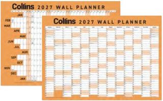 104210 - 2027 Collins A3 Wall Planner, Laminated