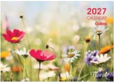 2027 Collins Rosebank Wall Calendar, 210x330mm,  Floral