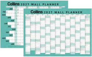 104209 - 2027 Collins A2 Wall Planner, Laminated