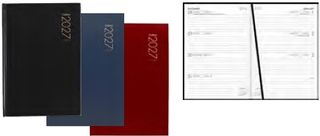 101565 - 2027 Collins A53 Diary, Week To View, Hardcover, Red