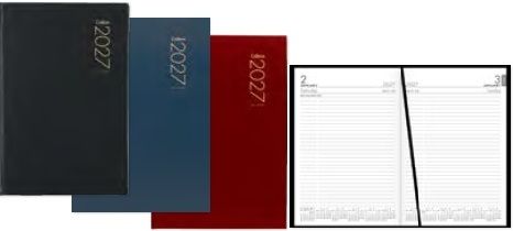 101563 - 2027 Collins A51 Diary, Day To Page, Hardcover, Black