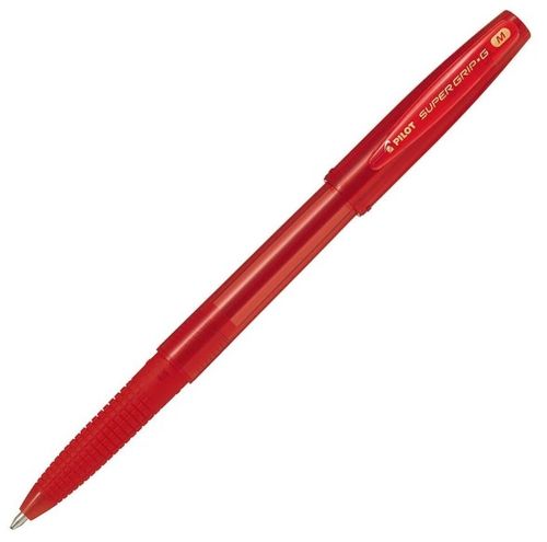 Pilot Super Grip G Stick Ballpoint Pen, Red (BPS-GG-M-R)