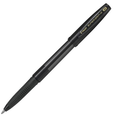 Pilot Super Grip G Stick Ballpoint Pen, Black (BPS-GG-M-B)