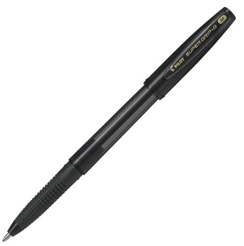 Pilot Super Grip G Stick Ballpoint Pen, Black (BPS-GG-M-B)