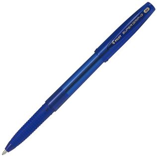 Pilot Super Grip G Stick Ballpoint Pen, Blue (BPS-GG-M-L)