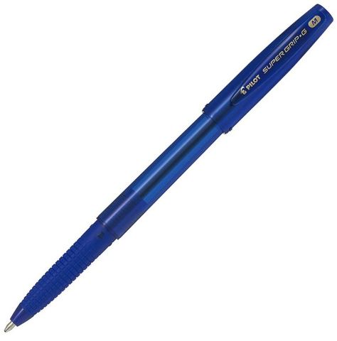 Pilot Super Grip G Stick Ballpoint Pen, Blue (BPS-GG-M-L)