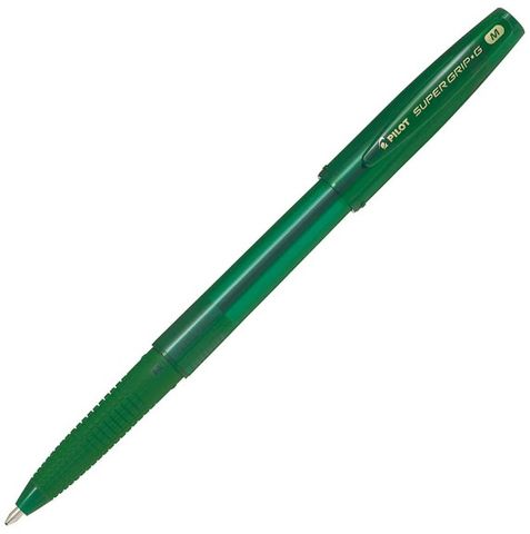 Pilot Super Grip G Stick Ballpoint Pen, Green (BPS-GG-M-G)