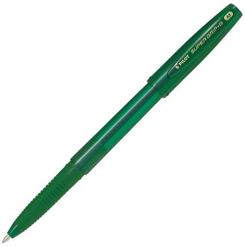 Pilot Super Grip G Stick Ballpoint Pen, Green (BPS-GG-M-G)