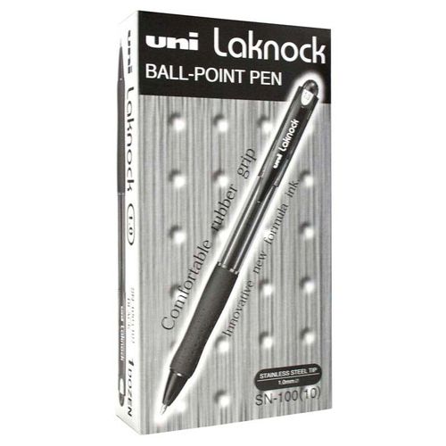 Uni Laknock 1.0mm Retractable Medium Blue SN-100 (Must Order in Multiples of 12)