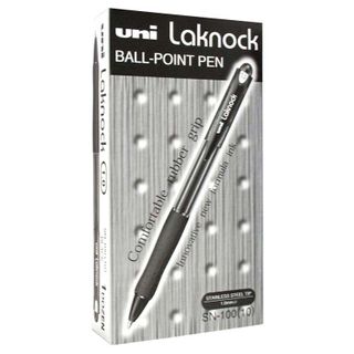 Uni Laknock 1.0mm Retractable Medium Blue SN-100 (Must Order in Multiples of 12)