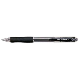 Uni Laknock 0.7mm Retractable Fine Pen Black SN100 (Must Order in Multiples of 12)