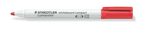 STAEDTLER 341 COMPACT WHITEBOARD MARKER, RED