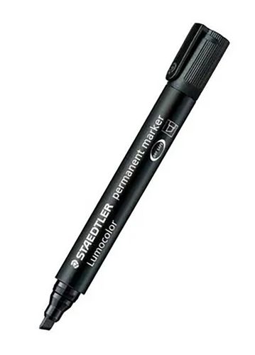 STAEDTLER PERMANENT MARKER CHISEL, (BLACK)