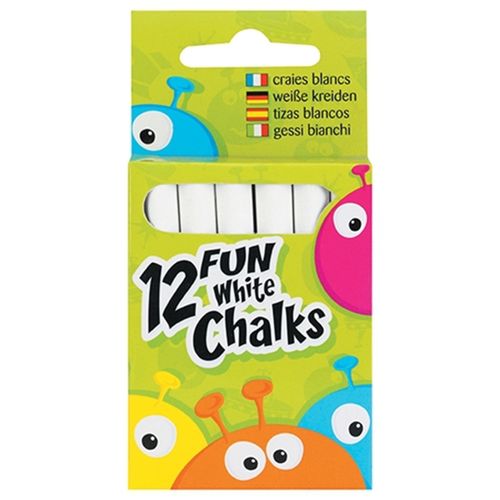 FUN CHALK WHITE X 12