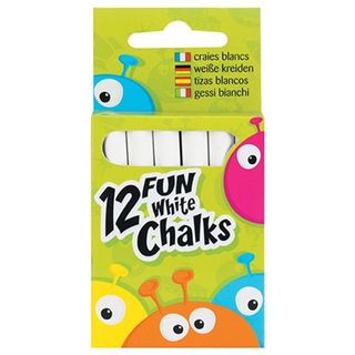 FUN CHALK WHITE X 12