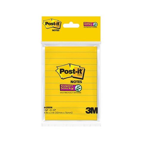 POST-IT SUPER STICKY LINED NO