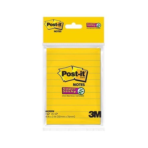 POST-IT SUPER STICKY LINED NO