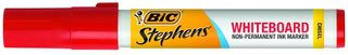 STEPHENS CHISEL TIP WHITEBOARD MARKER (RED)