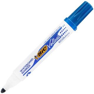 BIC VELLADA W/B MARKER BLUE