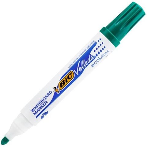 BIC VELLADA WHITEBOARD MARKER, BULLET TIP(GREEN)