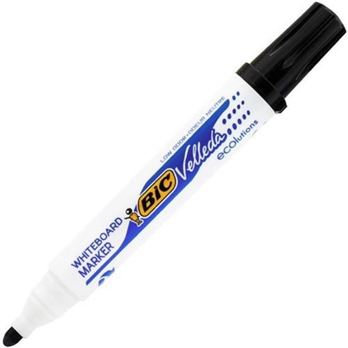 BIC VELLADA WHITEBOARD MARKER, BULLET TIP (BLACK)