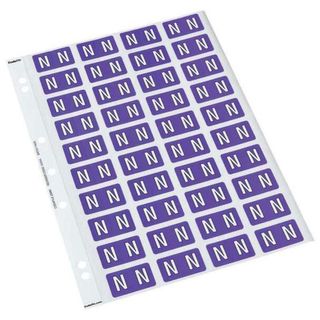 CODAFILE LABEL ALPHA N 25MM SHEET 40