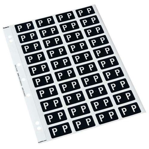 CODAFILE LABEL ALPHA P 25MM SHEET 40