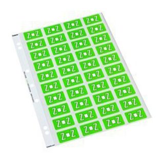 CODAFILE LABEL ALPHA Z 25MM SHEET 40