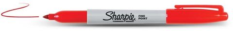 SHARPIE FINE POINT MARKER RED