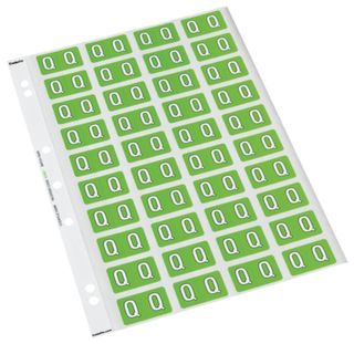 CODAFILE LABEL ALPHA Q 25MM SHEET 40