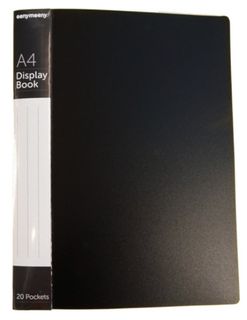A4 CLEARFILE 20 POCKET (BLACK)