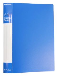 A4 CLEARFILE 20 POCKET (BLUE)