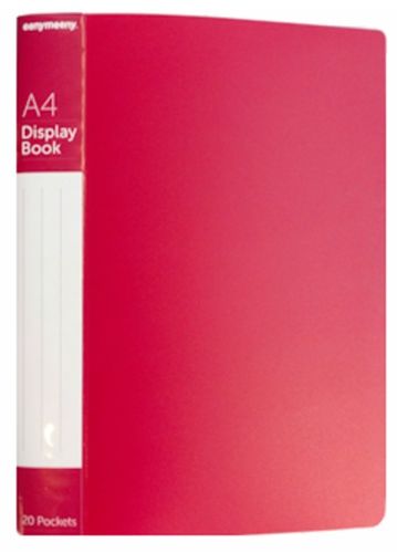 A4 CLEARFILE 20 POCKET (RED)